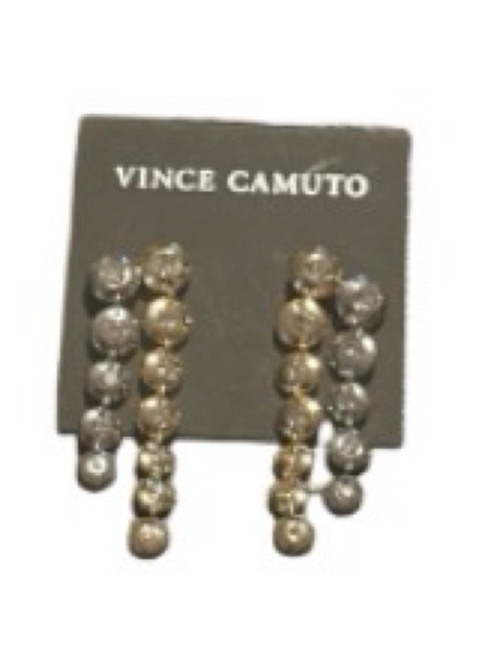 Vince Camuto Two-Tone Disc Cascade Earrings